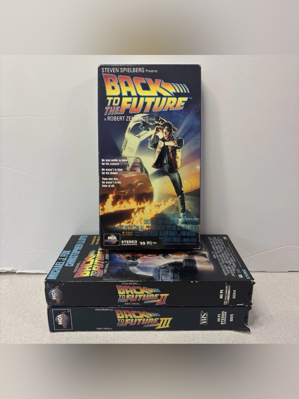 Back to the Future 1 - 3 VHS 1989-90 Christopher Lloyd Michael J Fox Adventure